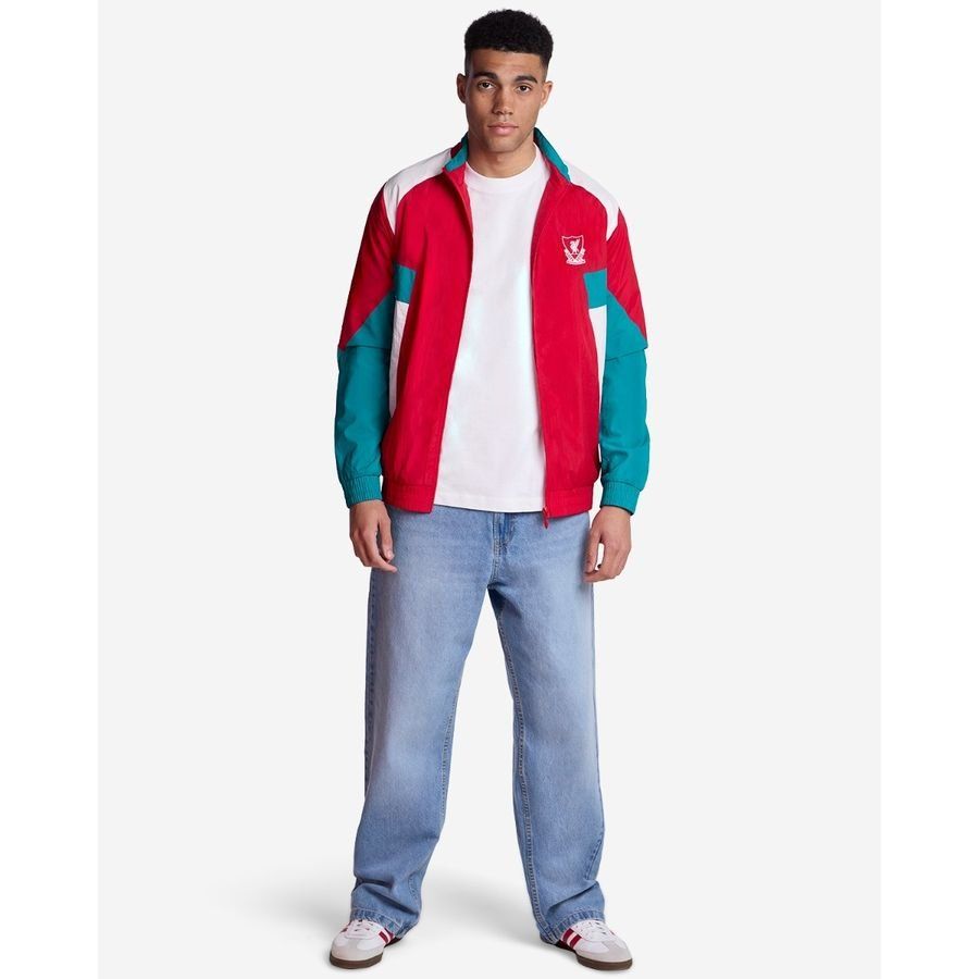 Liverpool Track Jacket 1992/93 - Red - Men's-SoccerKits Hub | Buy Soccer Jerseys Online